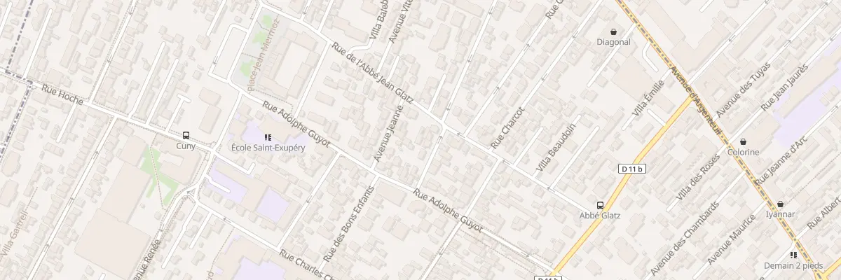 Plan du 31 Rue Abbe Jean Glatz à Bois-Colombes