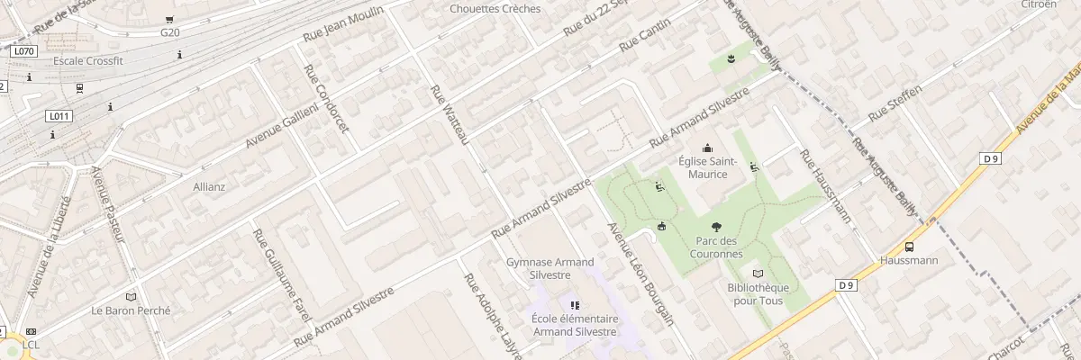 Plan du 175 Rue Armand Silvestre à Courbevoie