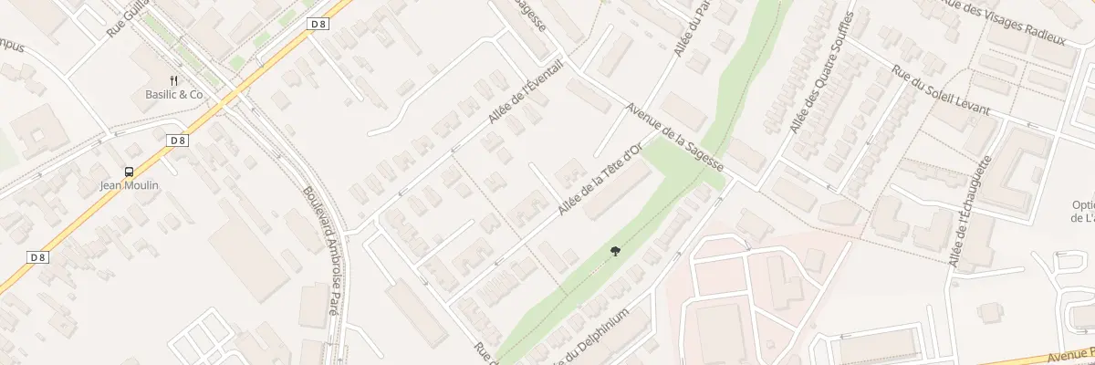 Plan du 30 All de la Tête d’Or à Amiens
