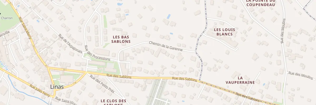 Plan du 14 Che de la Garenne à Linas