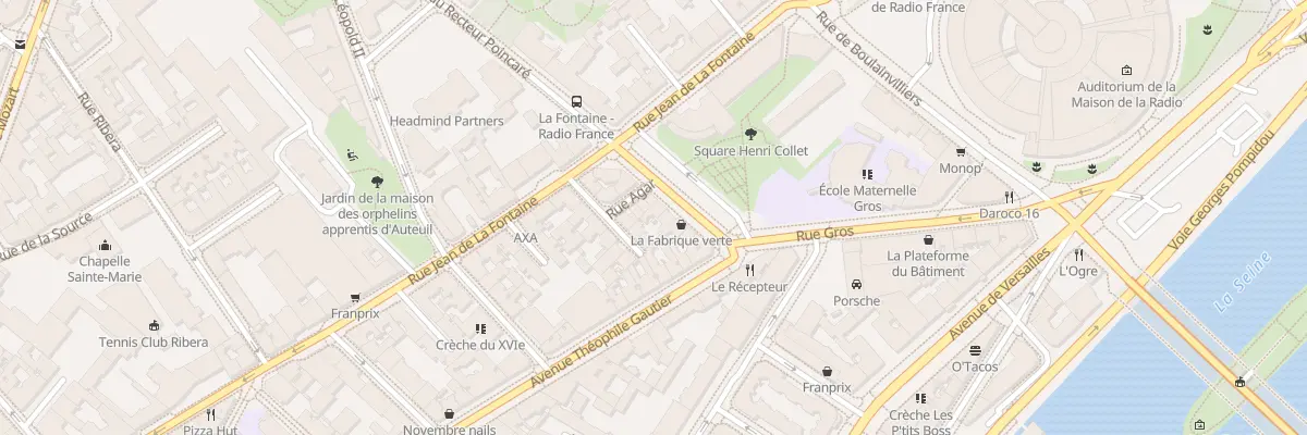 Plan du 39 Rue Gros à Paris 16e Arrondissement