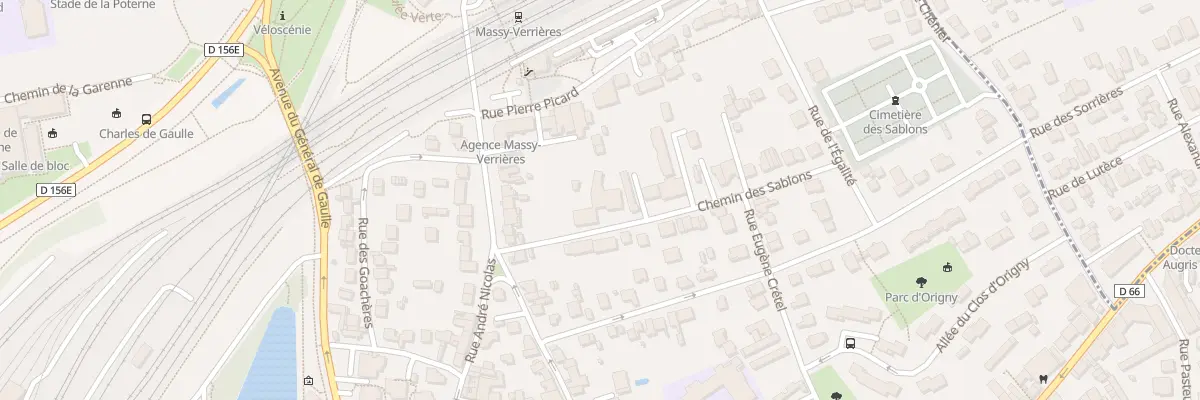 Plan du 90T Av de la Gare à Massy