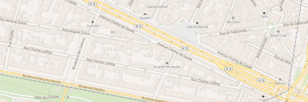 Plan du 75 Av Charles de Gaulle à Neuilly-sur-Seine
