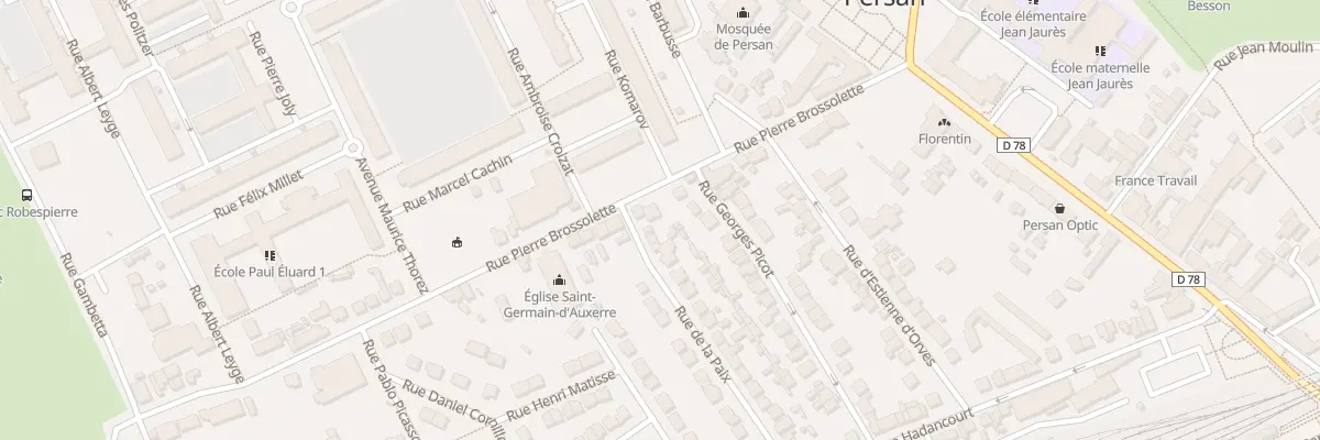 Plan du 21 Rue Pierre Brossolette à Persan
