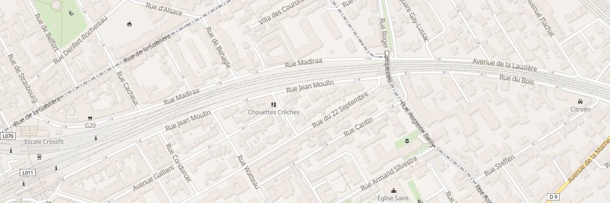 Plan du 32 Rue Jean Moulin à Courbevoie