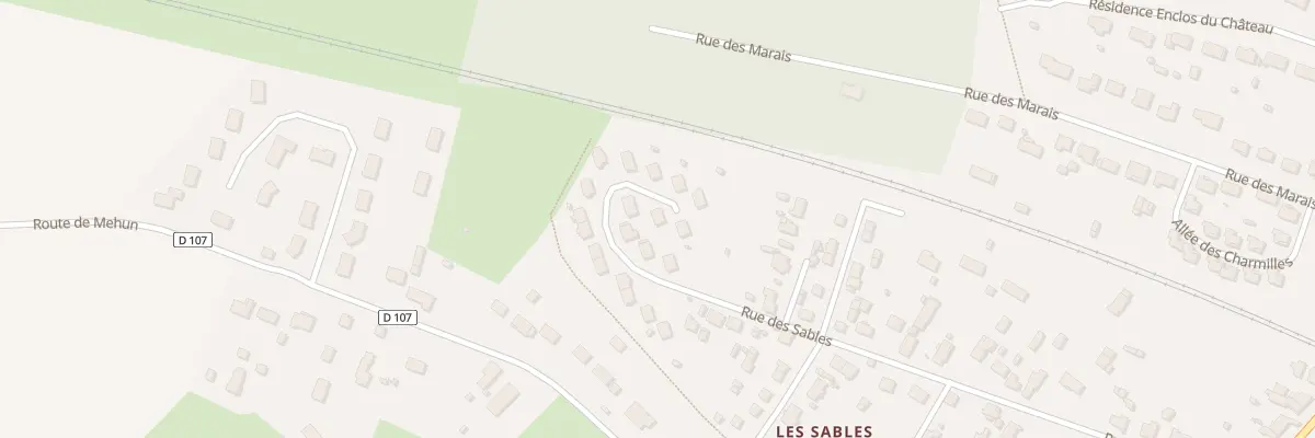 Plan du 80 Rue des Sables à Marmagne