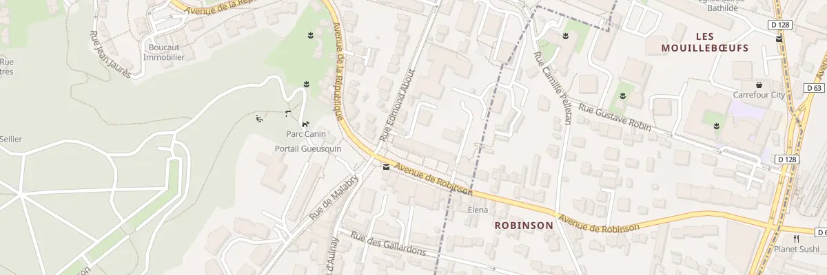 Plan du 58 Av de Robinson au Plessis-Robinson