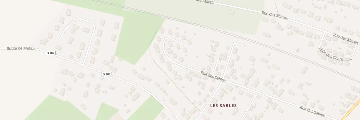 Plan du 72 Rue des Sables à Marmagne