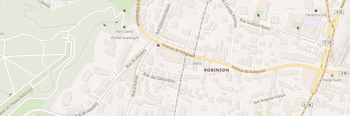 Plan du 71 Av de Robinson au Plessis-Robinson
