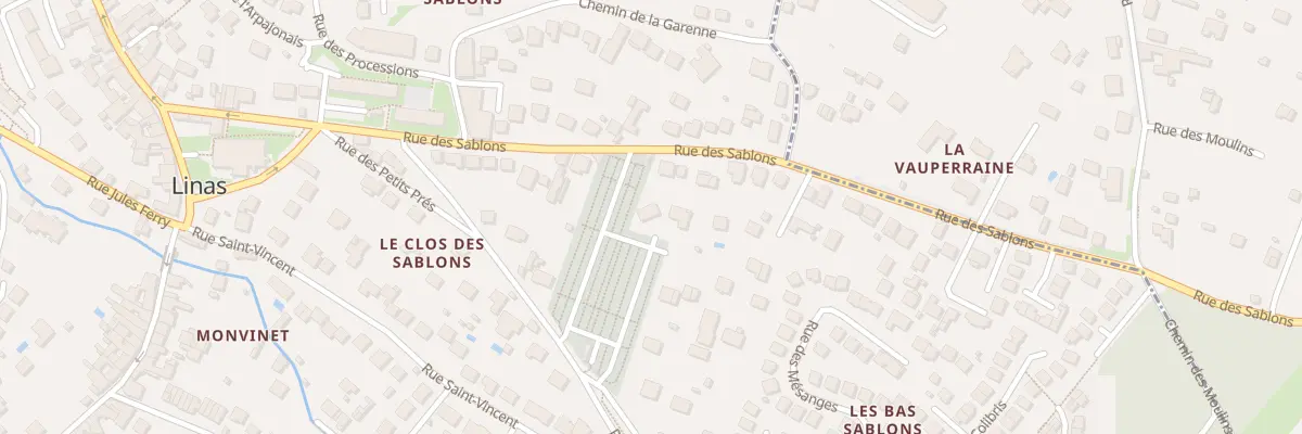 Plan du 20 Rue des Sablons à Linas