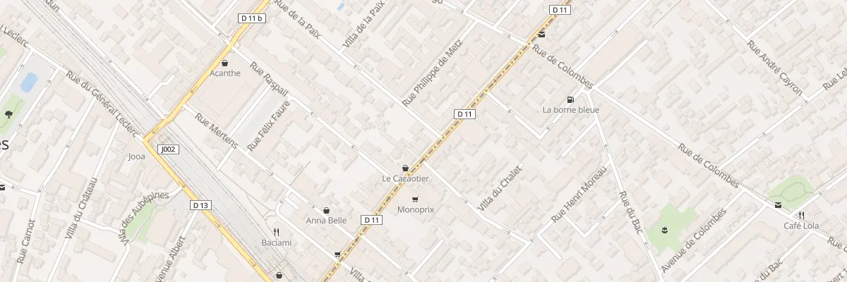 Plan du 59 Rue des Bourguignons à Bois-Colombes