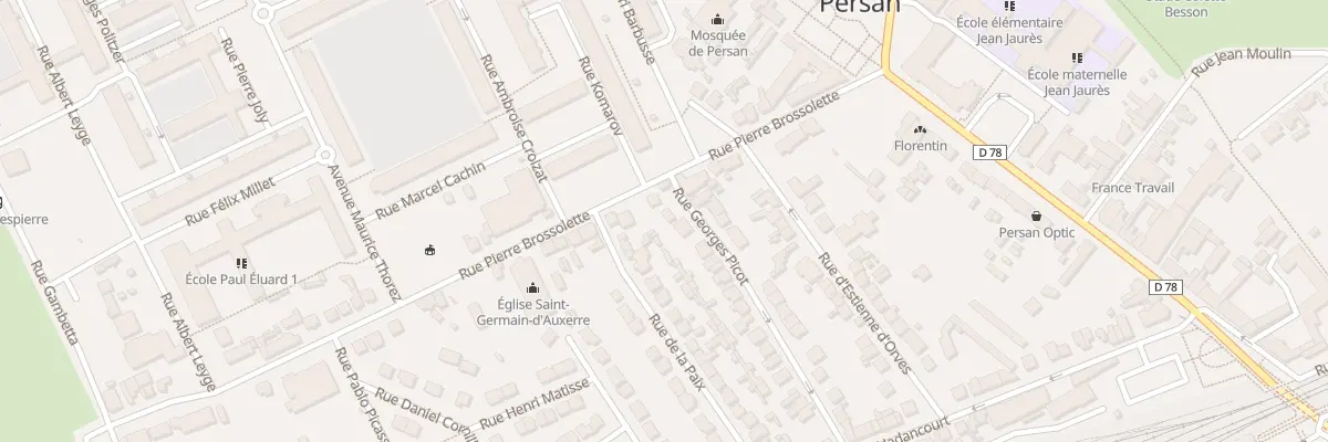 Plan du 24 Rue Georges Picot à Persan