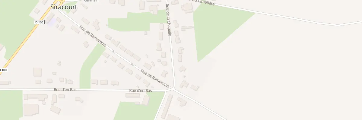 Plan du 29 Rue de la Chapelle à Siracourt
