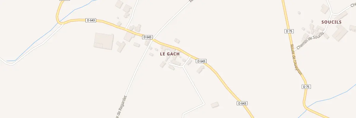 Plan du 34 Che du Gach à Rignac
