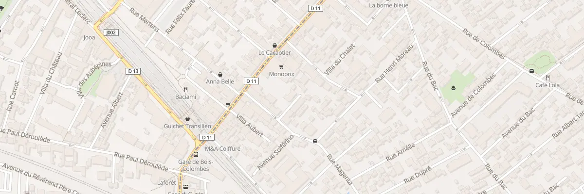 Plan du 74 Rue des Bourguignons à Asnières-sur-Seine