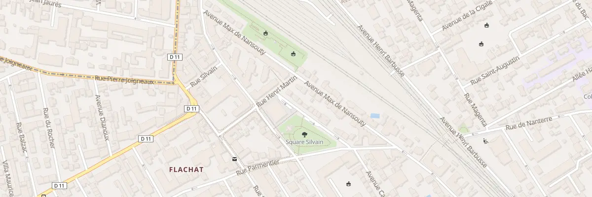 Plan du 22 Rue Benoît-Malon à Asnières-sur-Seine