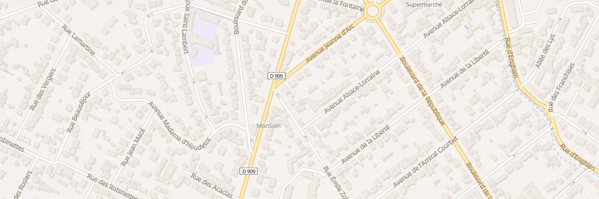 Plan du 3 Rue Emile Zola à Eaubonne