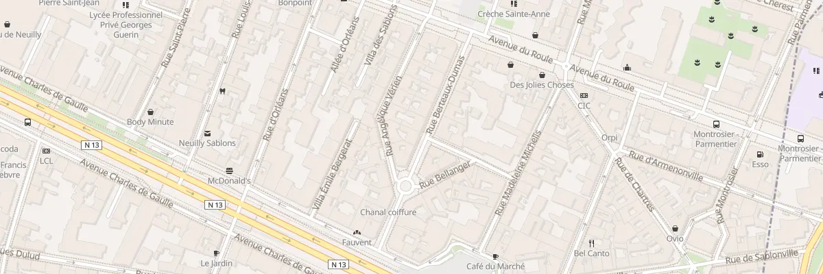 Plan du 9 Rue Berteaux Dumas à Neuilly-sur-Seine