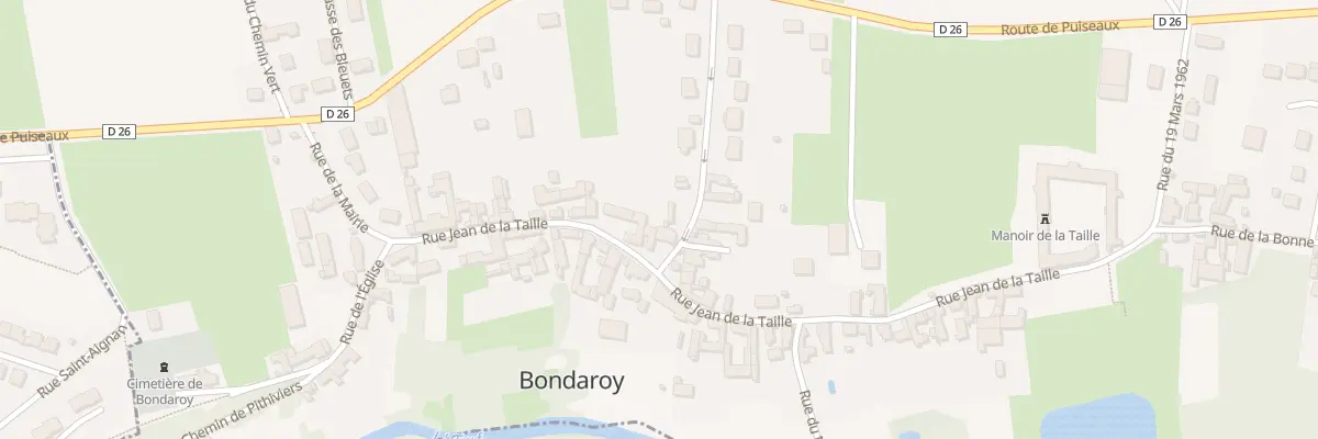Plan du 19 Rue Jean de la Taille à Bondaroy