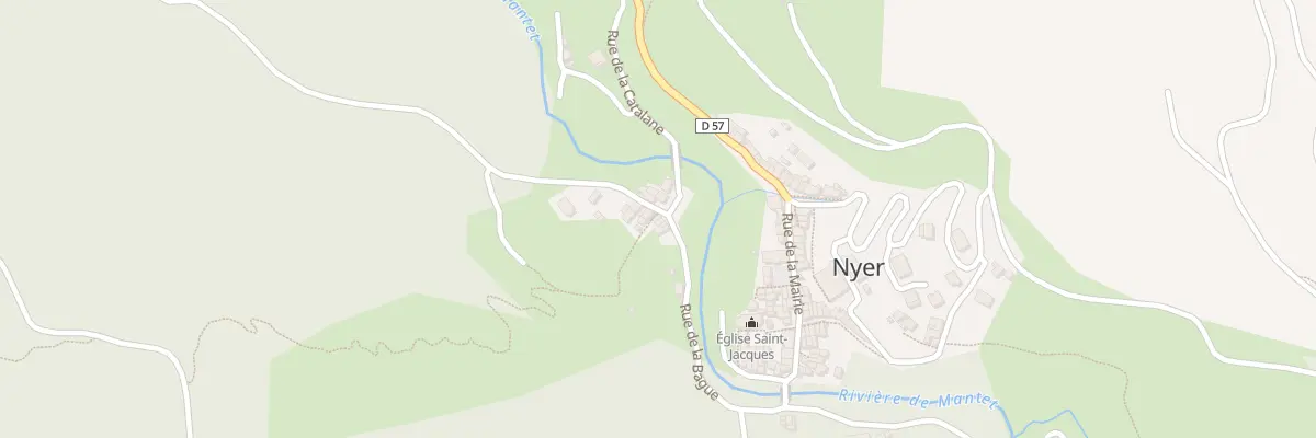 Plan du 7 Pl de la Résistance à Nyer