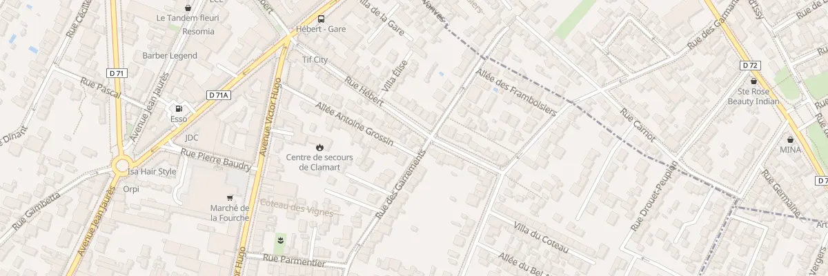 Plan du 50 Rue Hébert à Clamart