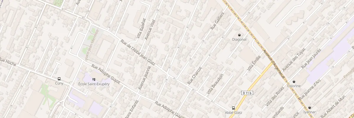 Plan du 2B Av le Mignon à Bois-Colombes