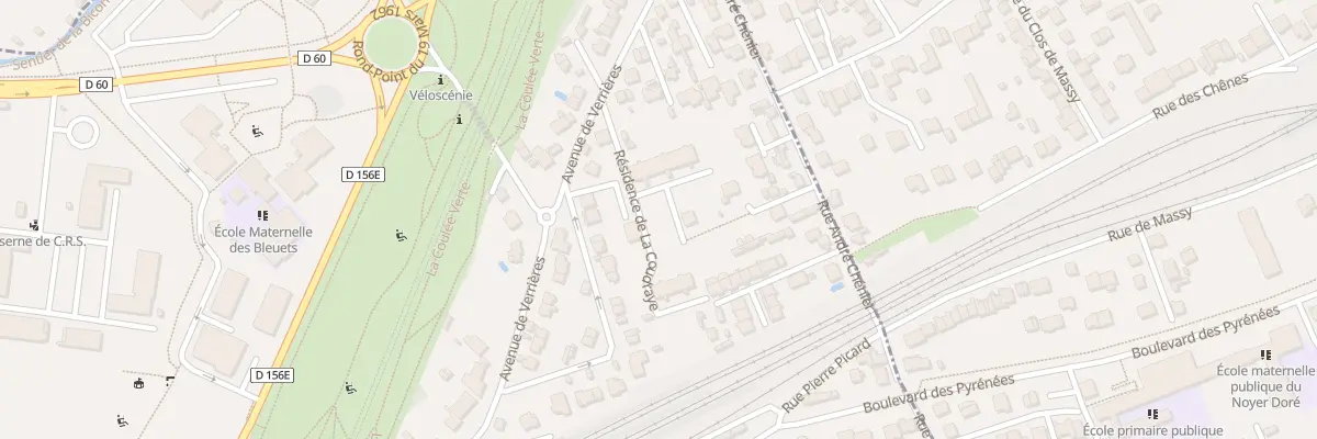 Plan du 24 Av de Verrières à Massy
