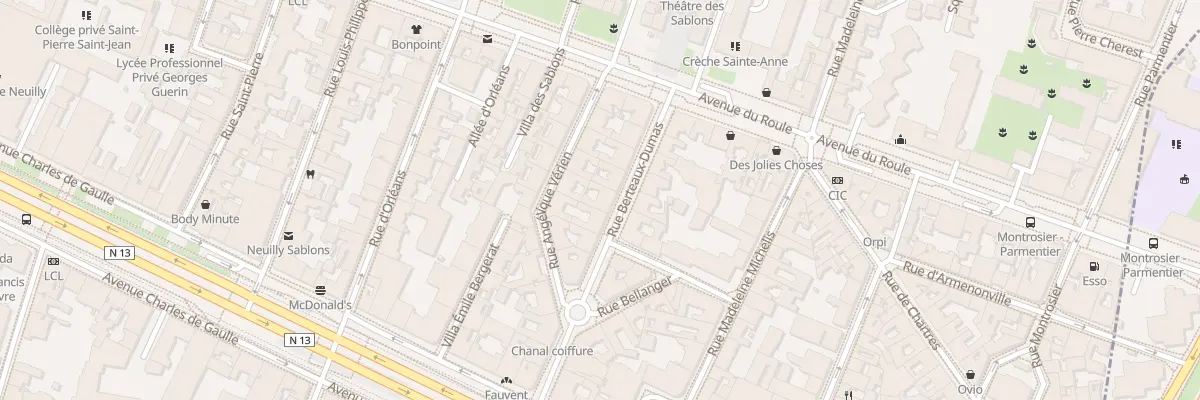 Plan du 11B Rue Berteaux Dumas à Neuilly-sur-Seine