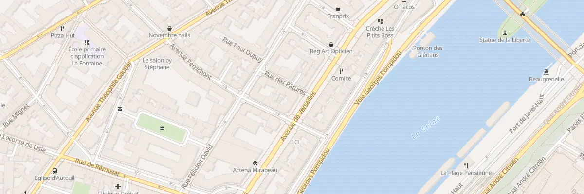 Plan du 42 Av de Versailles à Paris 16e Arrondissement