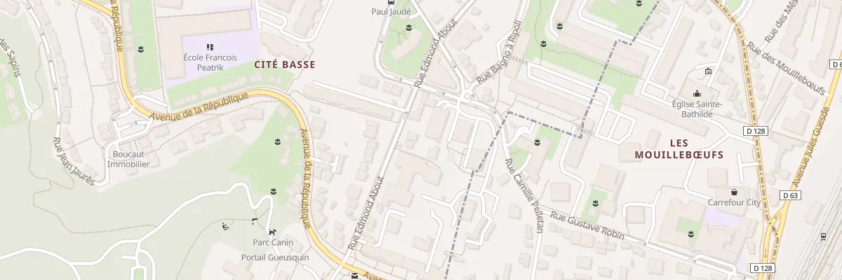 Plan du 20B Rue Edmond About au Plessis-Robinson