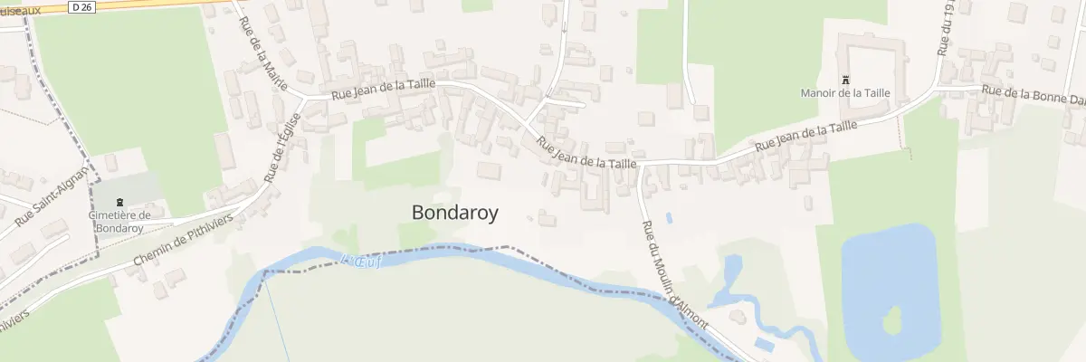 Plan du 28 Rue Jean de la Taille à Bondaroy