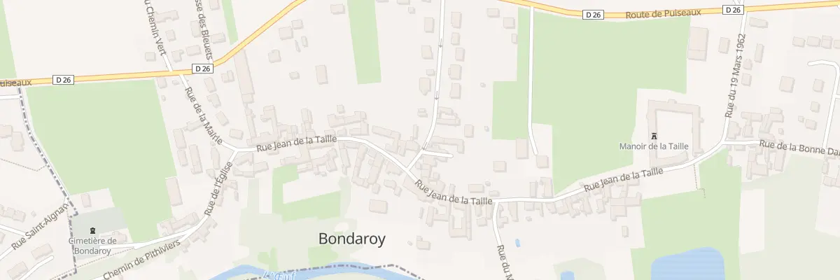 Plan du 21 Rue Jean de la Taille à Bondaroy