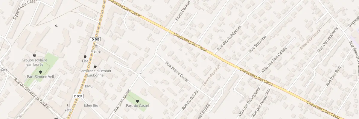 Plan du 7 Rue Pierre Curie à Eaubonne