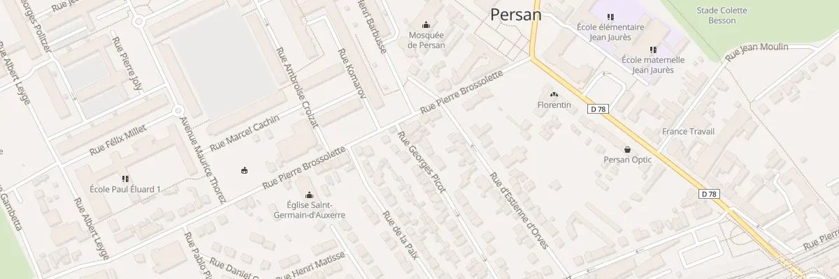 Plan du 29 Rue Georges Picot à Persan