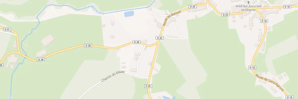 Plan du 14 Rte de Beissat à Magnat-l’Étrange