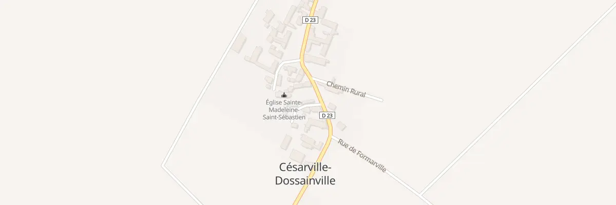 Plan du 1 Imp Verte à Césarville-Dossainville