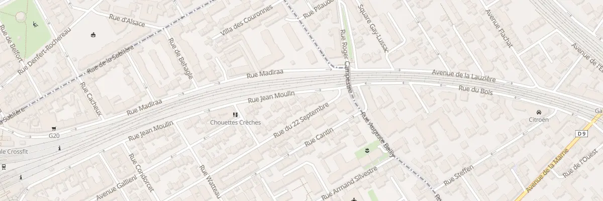 Plan du 36 Rue Jean Moulin à Courbevoie