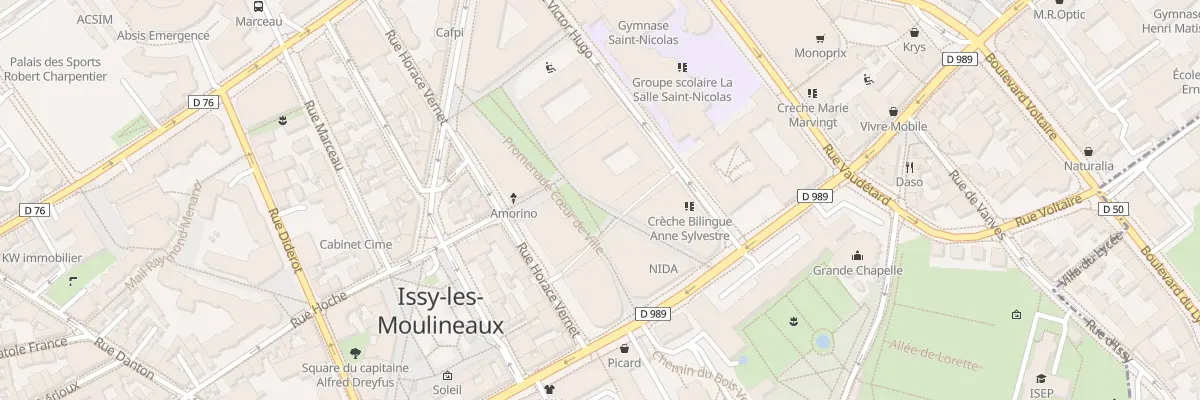 Plan du 18 Rue Victor Hugo à Issy-les-Moulineaux