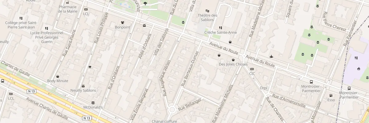 Plan du 17 Rue Berteaux Dumas à Neuilly-sur-Seine