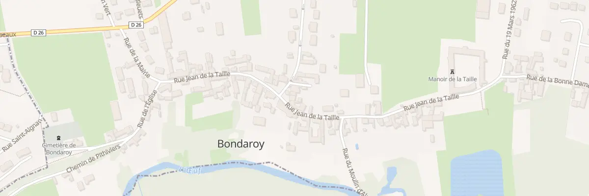 Plan du 27 Rue Jean de la Taille à Bondaroy