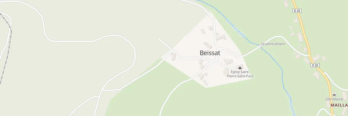 Plan du 5037 Le Bourg à Beissat