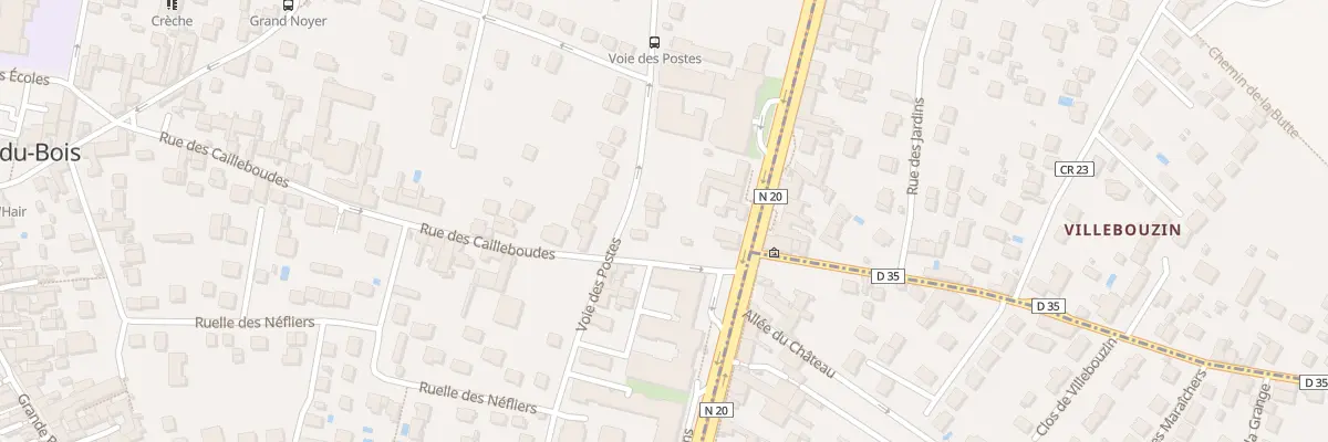 Plan du 42B Voie des Postes à La Ville-du-Bois