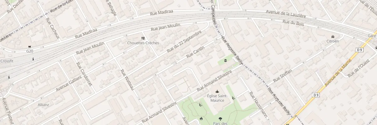 Plan du 11B Rue Cantin à Courbevoie