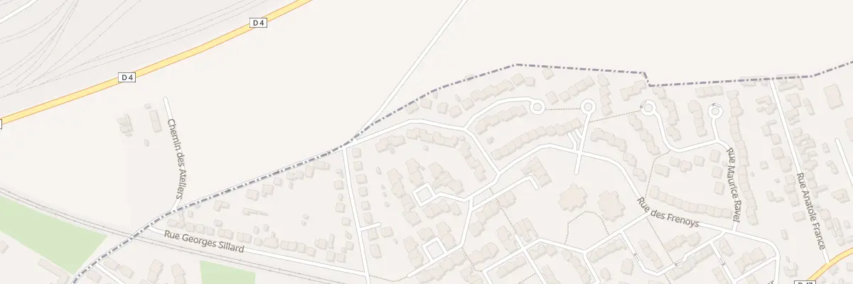 Plan du 29 Rue des Frenoys à Persan