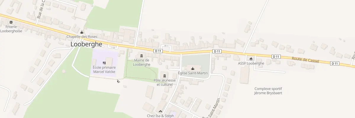 Plan du 502 Rte de Cassel à Looberghe