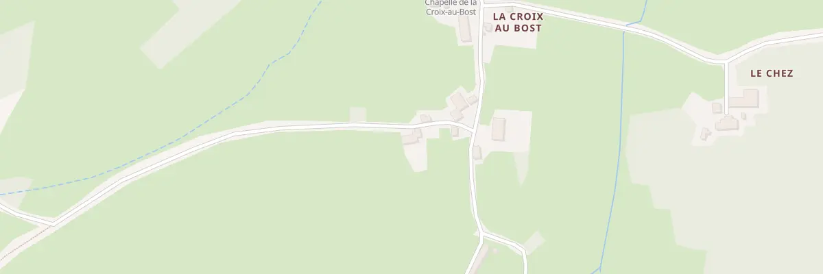 Plan du 14 La Croix au Bost à Saint-Domet