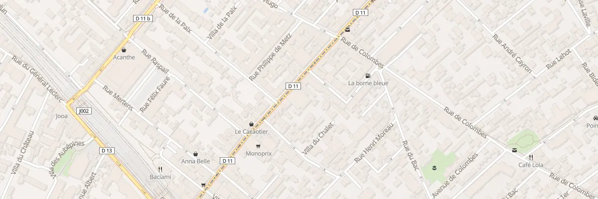 Plan du 96 Rue des Bourguignons à Asnières-sur-Seine