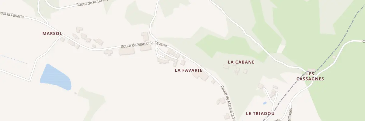 Plan du 5056 La Favarie à Lugan
