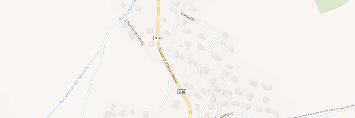 Plan du 88 Barausse à Roullens