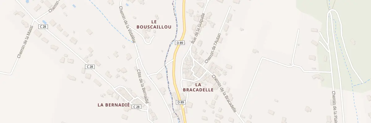 Plan du 1T Rue Traversière à Burlats